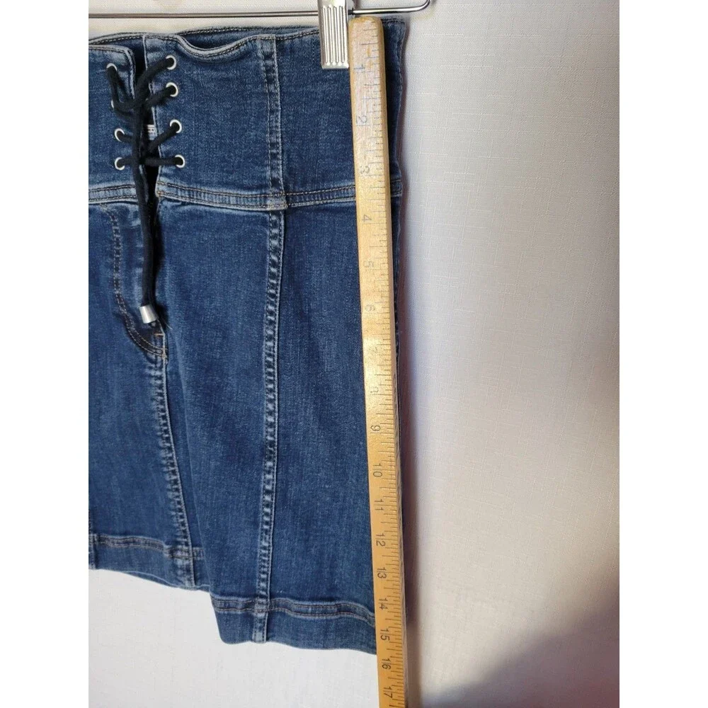 Free People  Women's High waisted Denim Mini Skirt Size 4